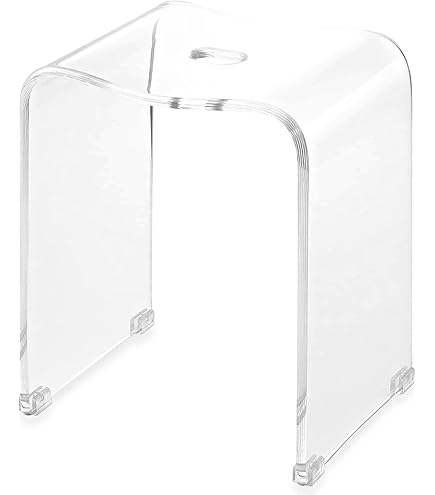 Amazon｜Kuai アクリル バスチェア 風呂 椅子 高さ35cm Lサイズ お風呂